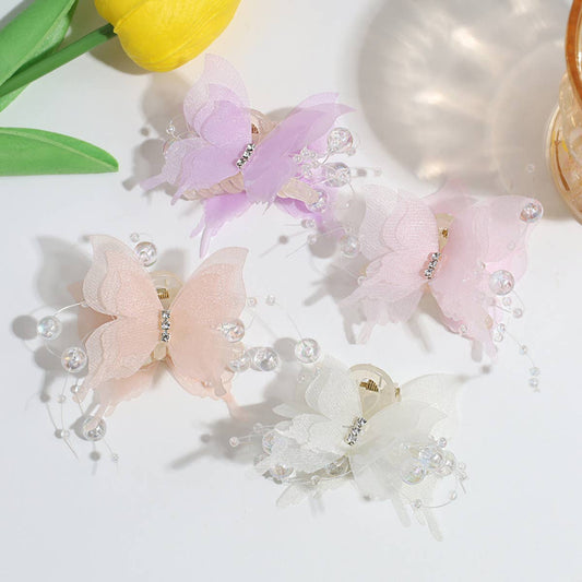 Sweet Rhinestone Butterfly Mini Claw, Sparkly Clip