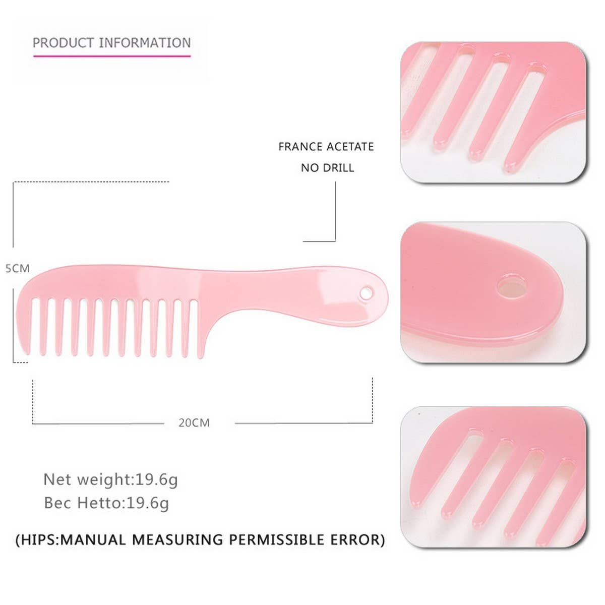 SIMPLE MARBLE ACETATE COMB HEADPIECE_CWAHA4175