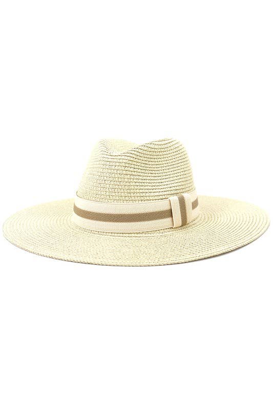CASUAL SUMMER BANDING  PANAMA HAT_CWAH102