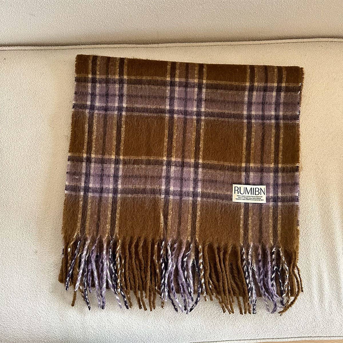 Faux Cashmere Scarf ? Thick Soft Reversible Wrap