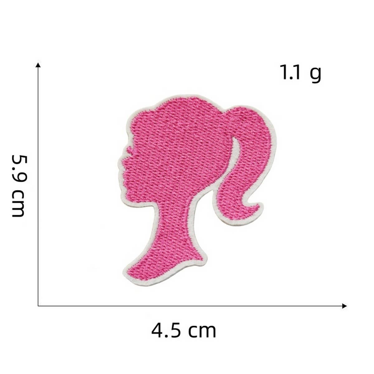 NEW PINK CARTOON EMBROIDERED CLOTH PATCH