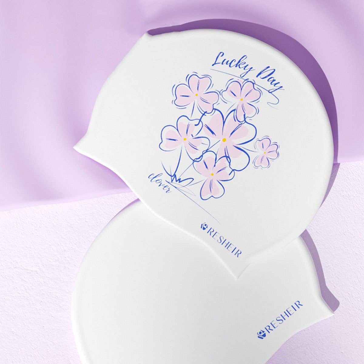 Womens Silicone Swim Cap Long Hair Waterproof