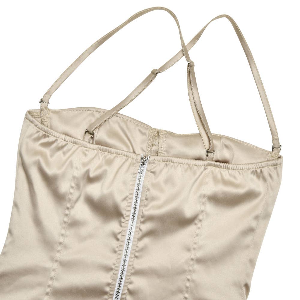 Sexy Backless Strapless Crop Top Bustier Cami