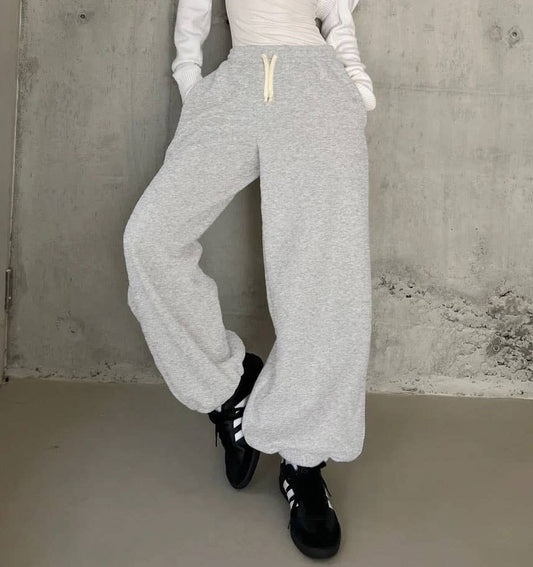 DiscountCWBLP884_LOOSE WIDE-LEG SPORTS PANTS CASUAL PANTS