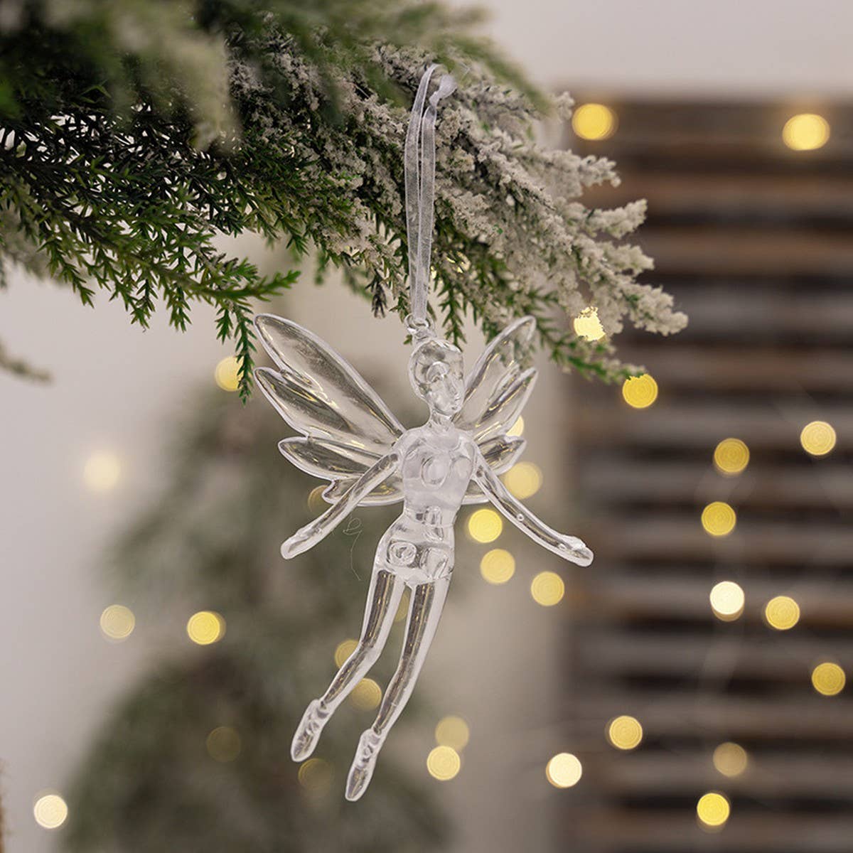 CWMM10184_CLEAR ANGEL BALLERINA CUPID ACRYLIC ORNAMENTS