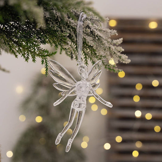 CWMM10184_CLEAR ANGEL BALLERINA CUPID ACRYLIC ORNAMENTS