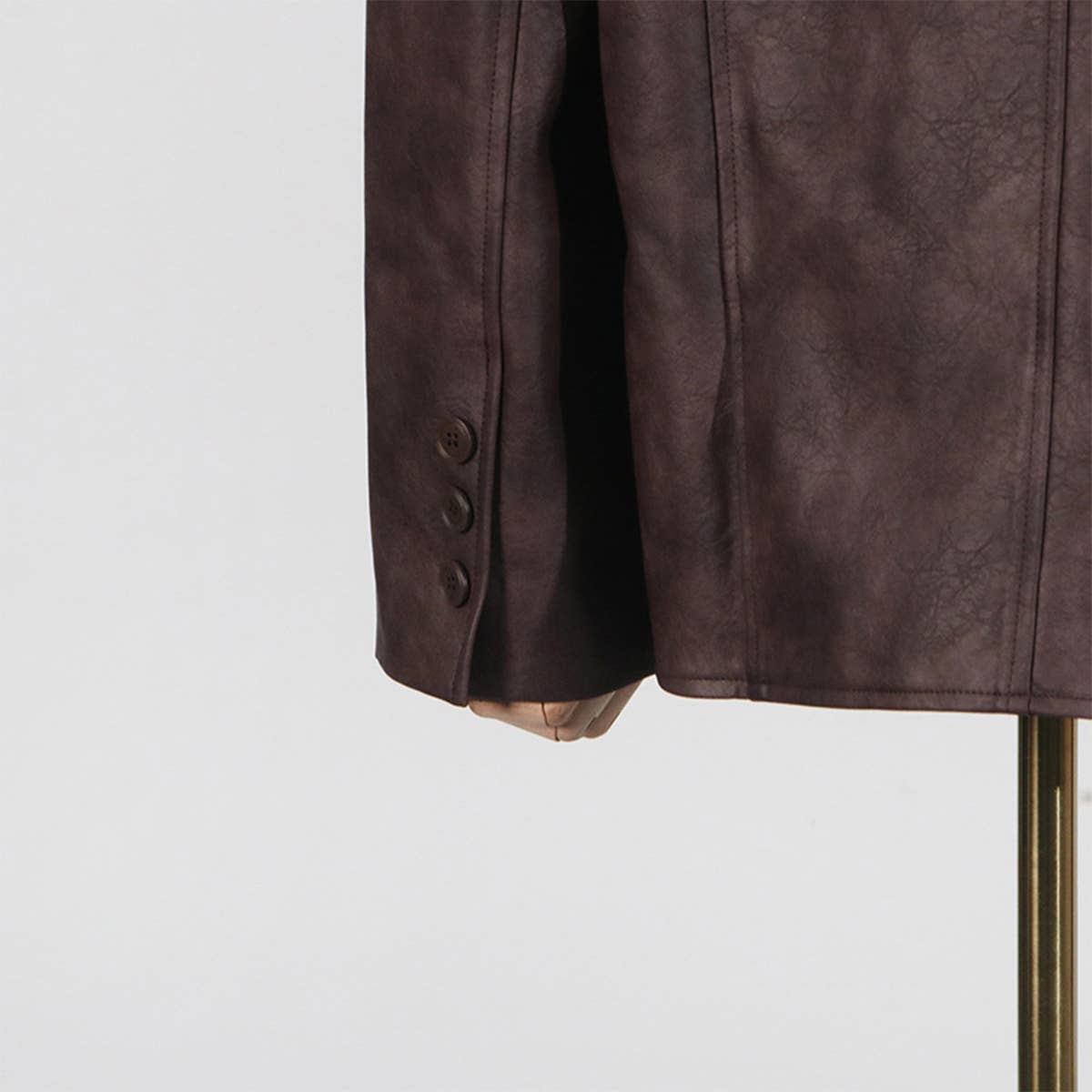 Chic Asymmetric Blazer with Ruched Drawstring_CWOCO1243