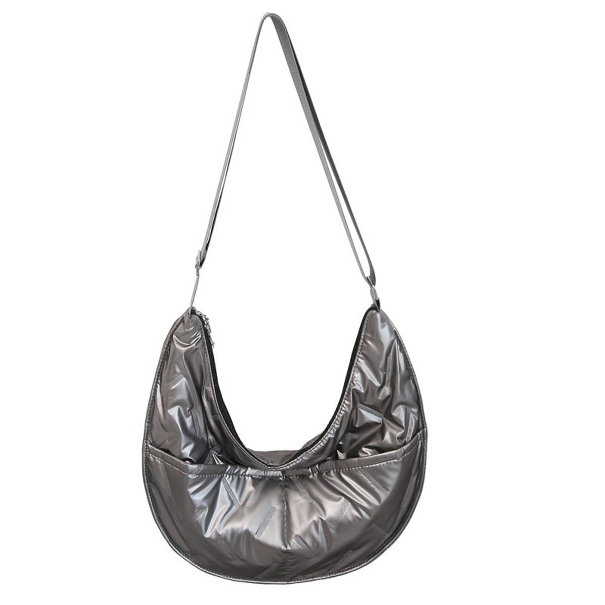 FASHIONABLE TEXTURE PEARL COTTON SHOULDER BAG_CWAB1774