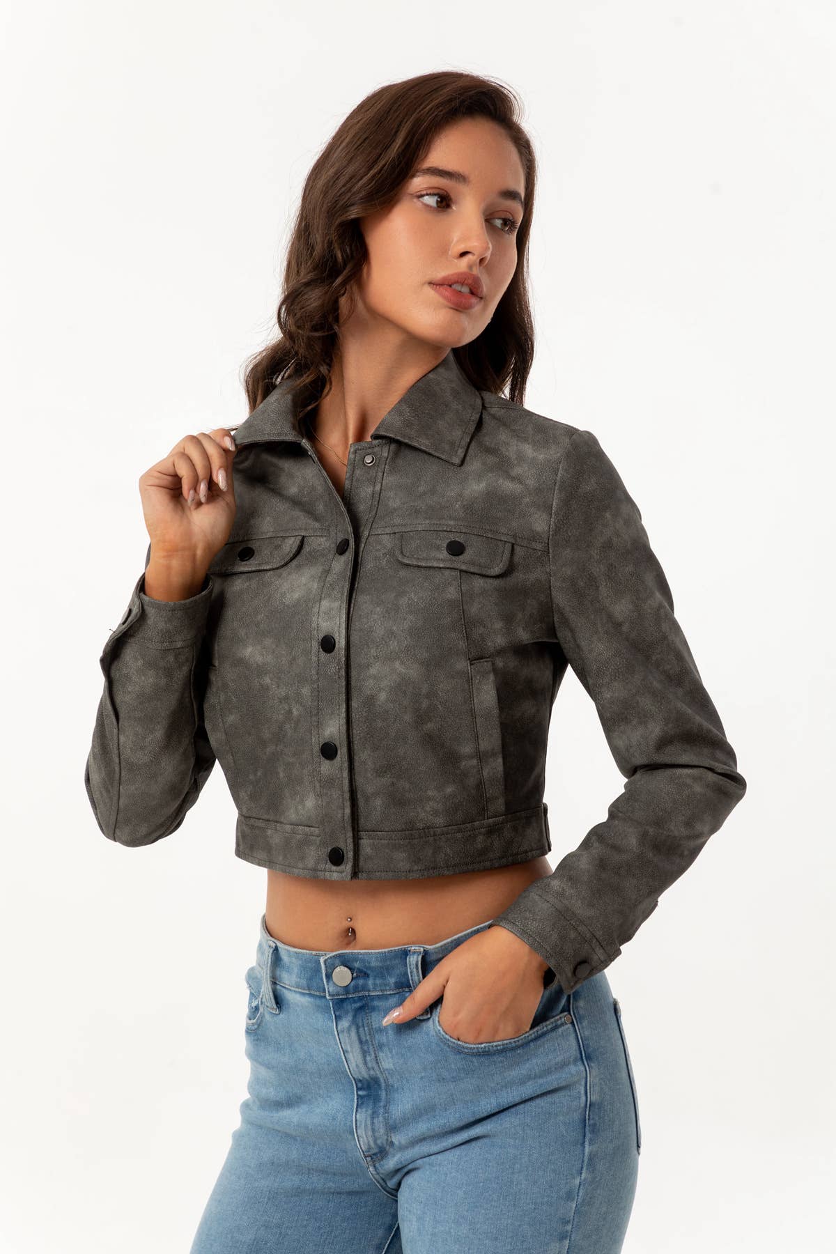 THIN, MULTI-POCKET CARDIGAN CASUAL JACKET