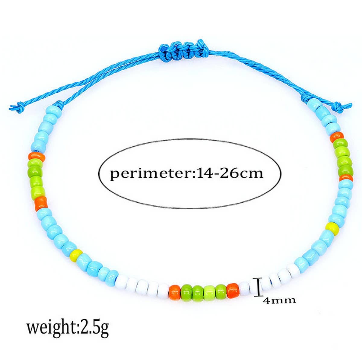 SINGLE ROW RICE BEAD WOVEN BRACELET_CWAJE0726