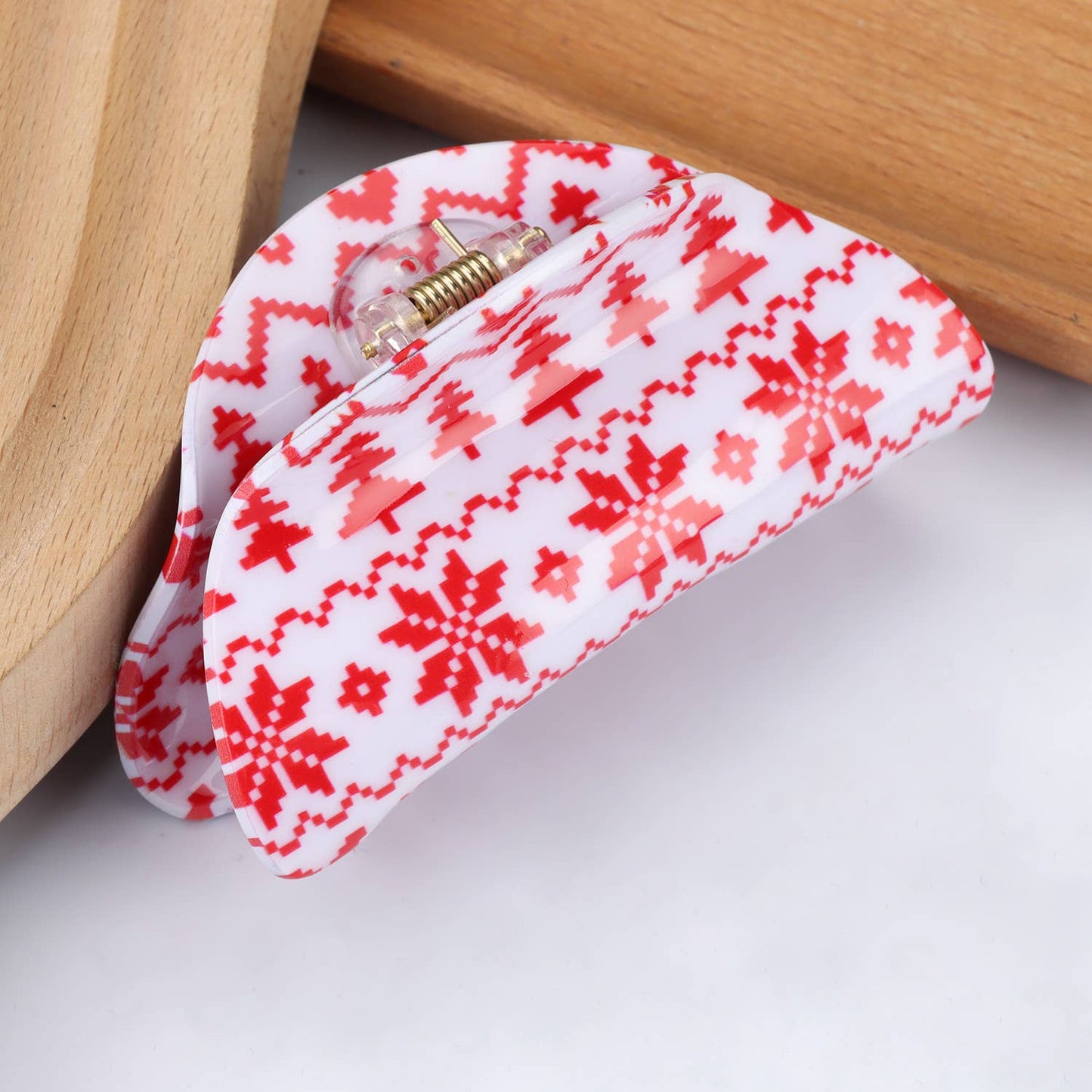 Christmas Acetate Hair Claw - Cute & Festive Style_CWAHA0323