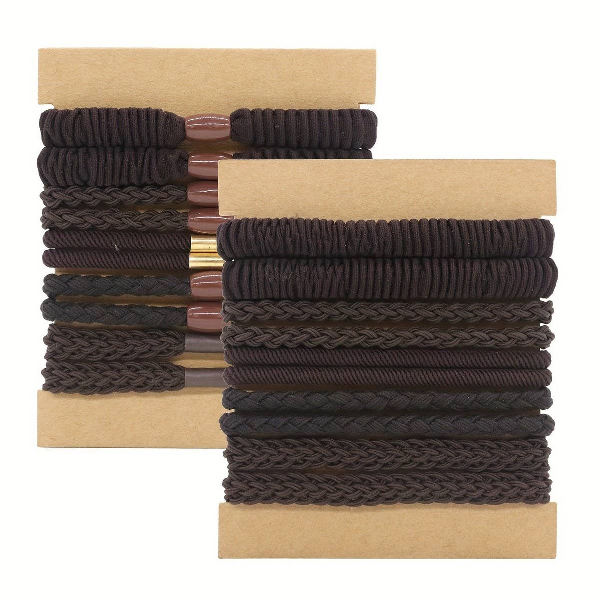 HIGH ELASTIC PONYTAIL CARD SET HAIR RING