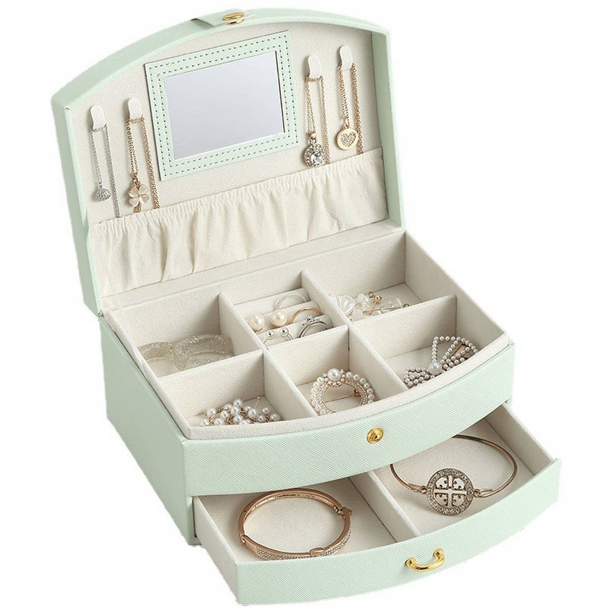 LARGE CAPACITY FLIP-TOP JEWELRY STORAGE BOX_CWAJE1535