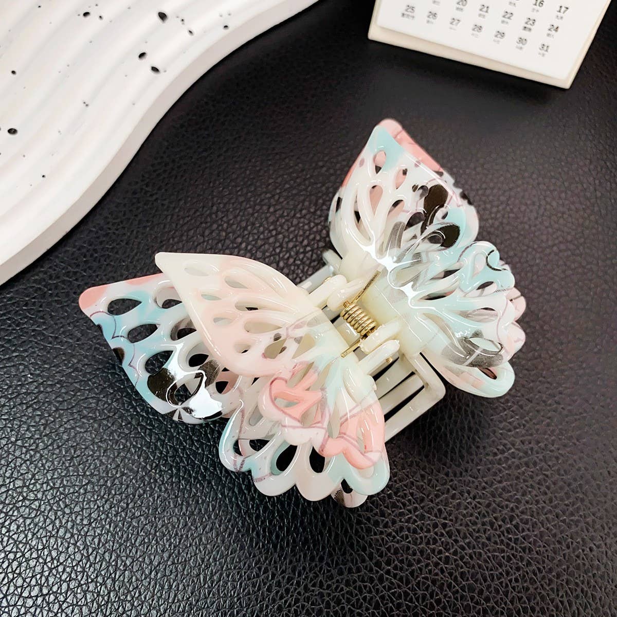 Ink Style Hollow Butterfly Hair Claw - Fairy Clip_CWAHA1582