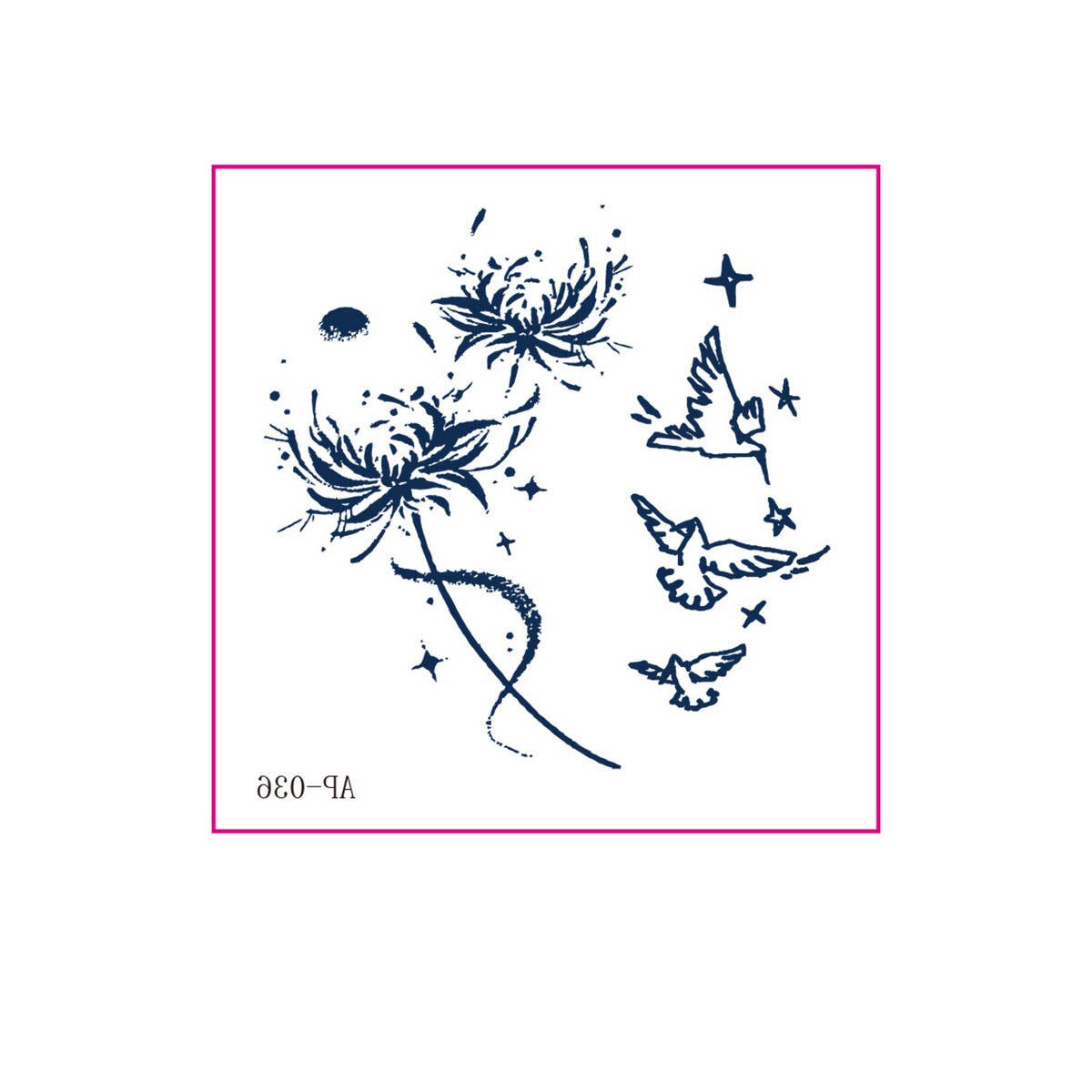 Premium Herbal Juice Tattoo Stickers Waterproof_CWMM8354