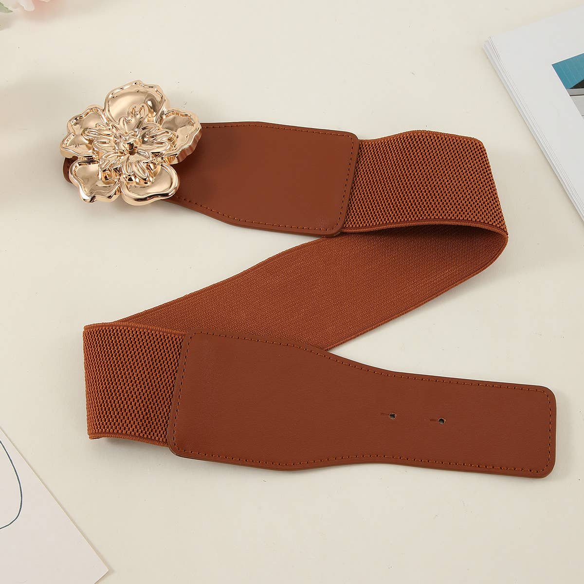 WOMEN THREE-DIMENSIONAL FLOWER WAIST BELT_CWABE0229