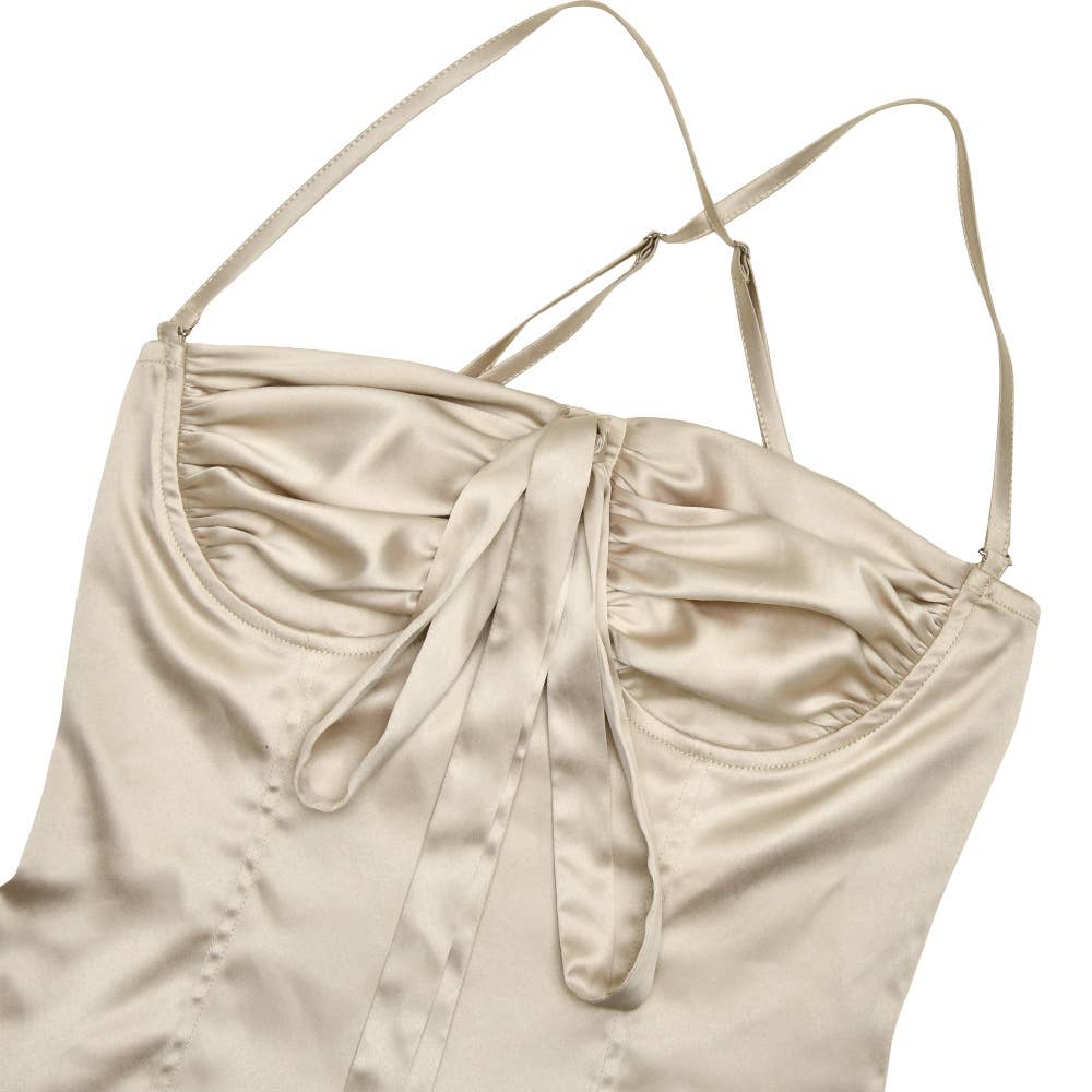 Sexy Backless Strapless Crop Top Bustier Cami