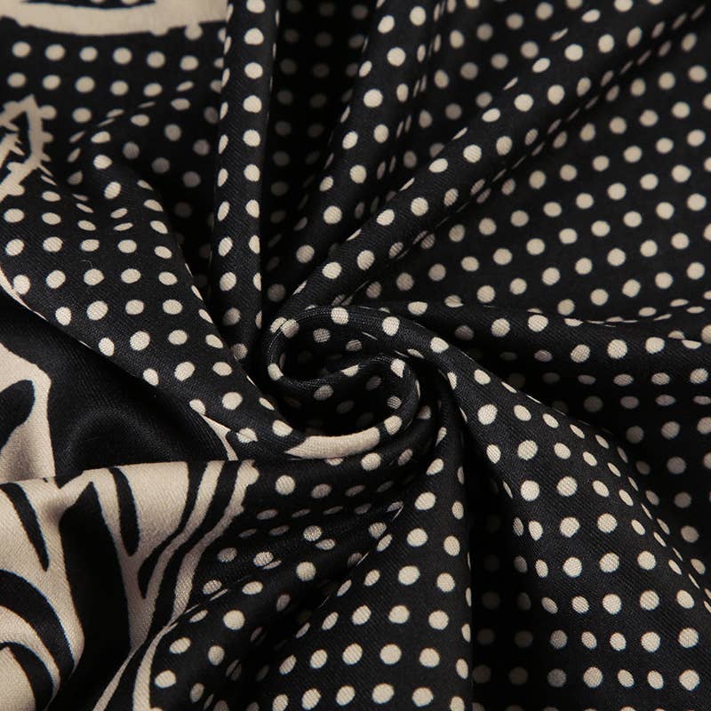 VINTAGE DAISY PRINT LOW-RISE DROP A-LINE SKIRT