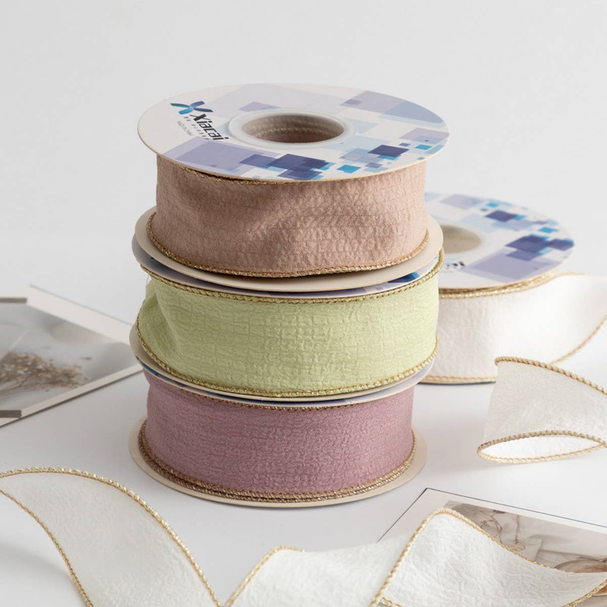 4CM FISHTAIL YARN RIBBON HEADDRESS DIY RIBBON_CWMM5774