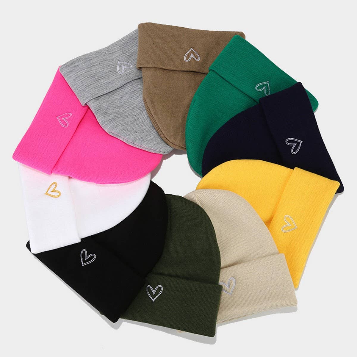 EMBROIDERY NEEDLE AUTUMN AND WINTER KNITTED HAT_CWAH2122