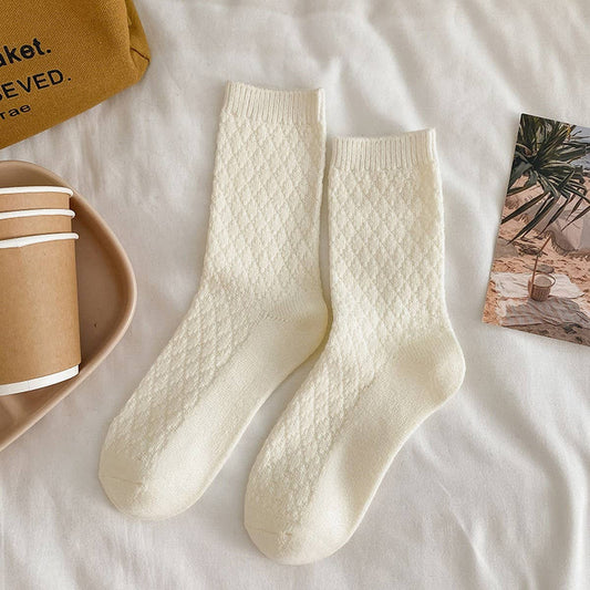 2024 NEW PINEAPPLE PATTERN MID-TUBE SOCKS_CWMS0989