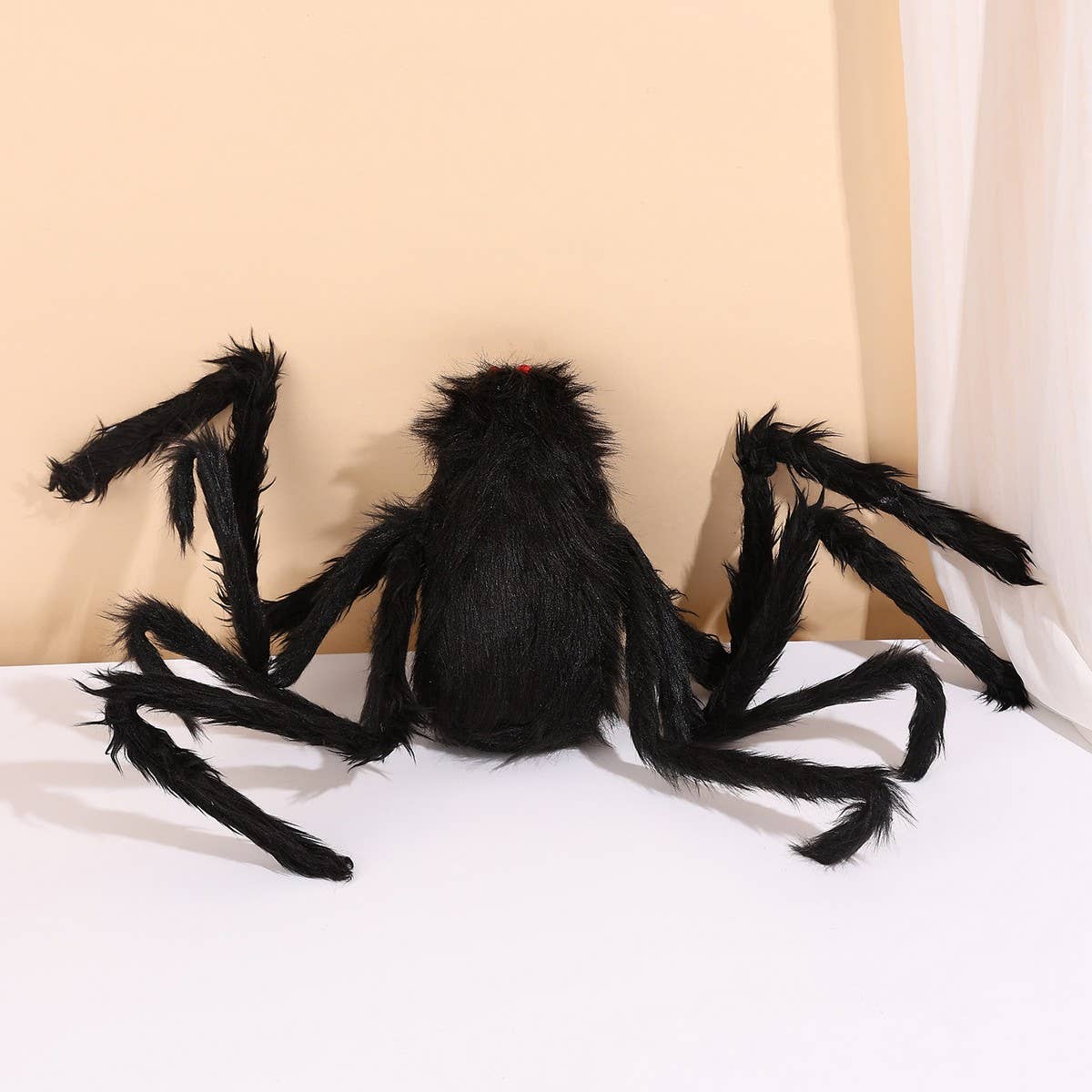 CWMM9542_HALLOWEEN PLUSH FAKE SPIDER SCARY PROPS