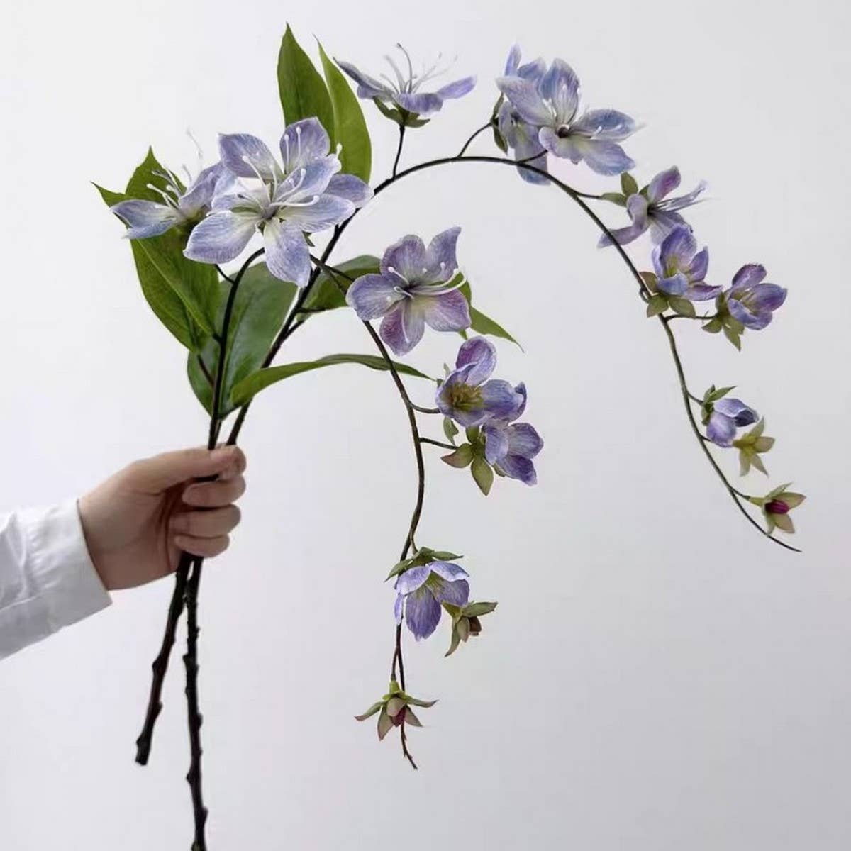 Single Stem Jasmine and Begonia Faux Flower Decor_CWMM6522