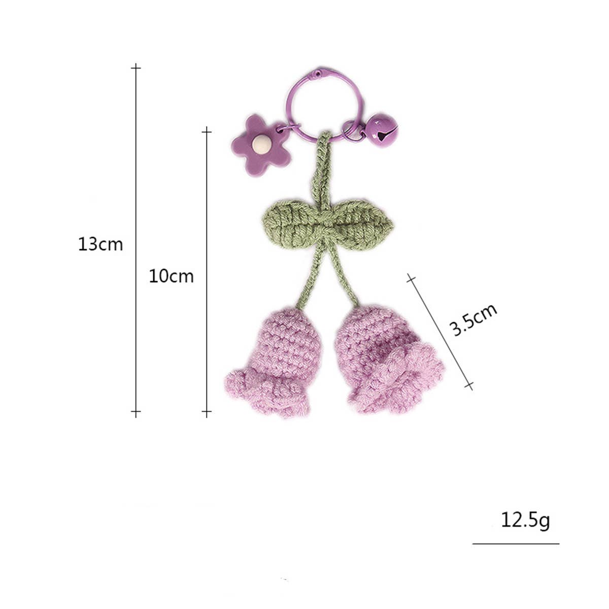 HAND-WOVEN LILY OF THE VALLEY FLOWER PENDANTS