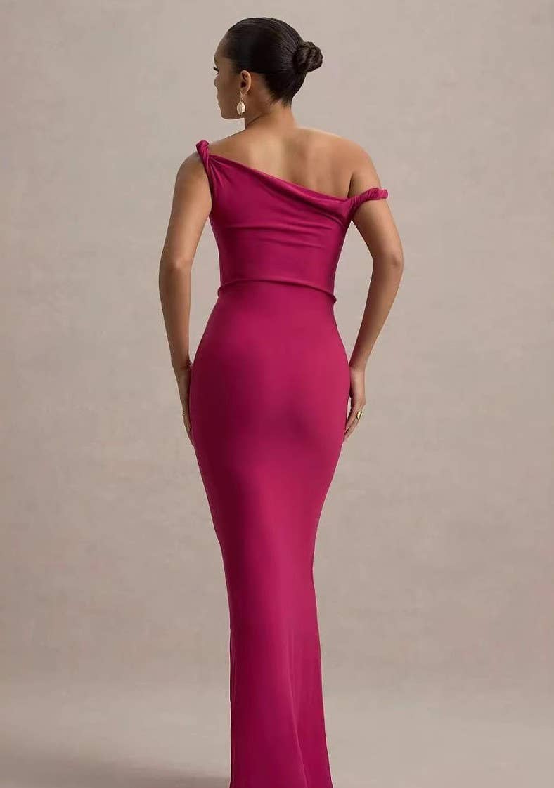 CWDMD01078_FLORAL BODYCON ELEGANT COCKTAIL LONG DRESS
