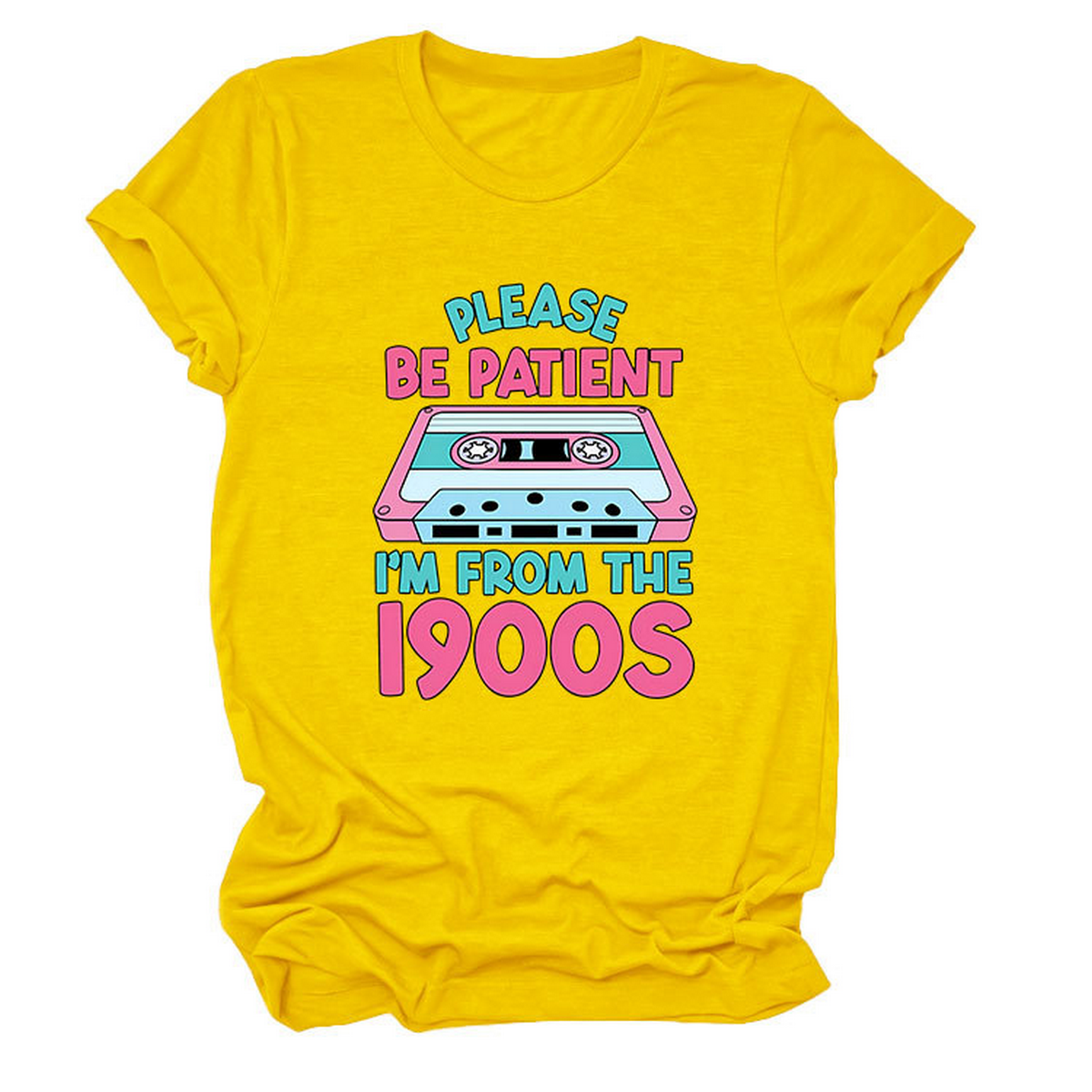 Women??¢s Tee ??Please Be Patient Letter Print_CWTTS1501