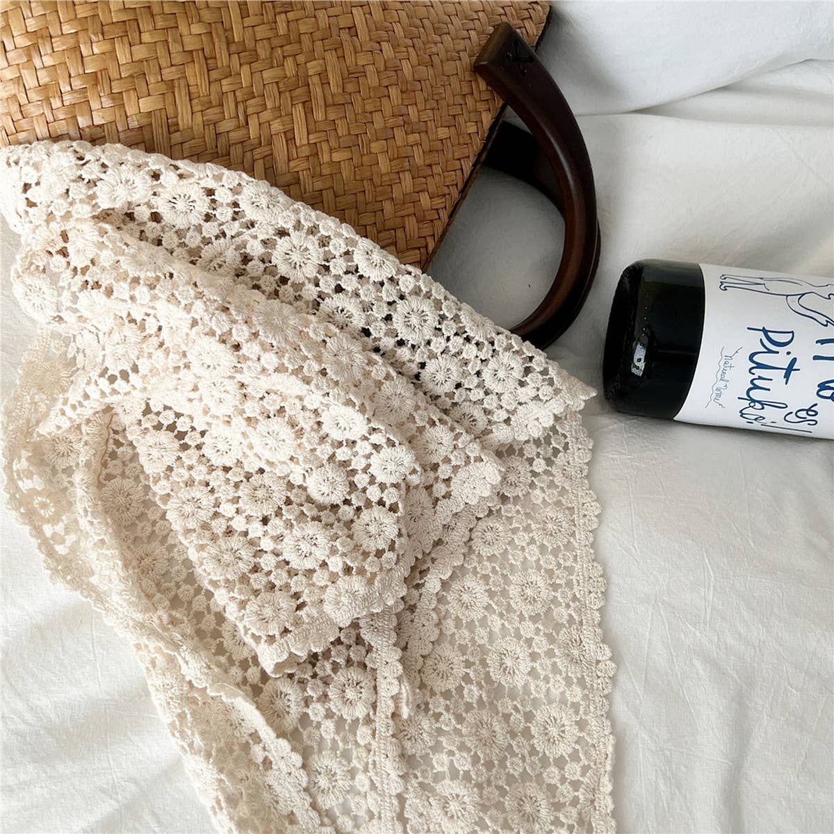 Boho Cotton Triangle Scarf - Summer Neck Wrap_CWASC0842