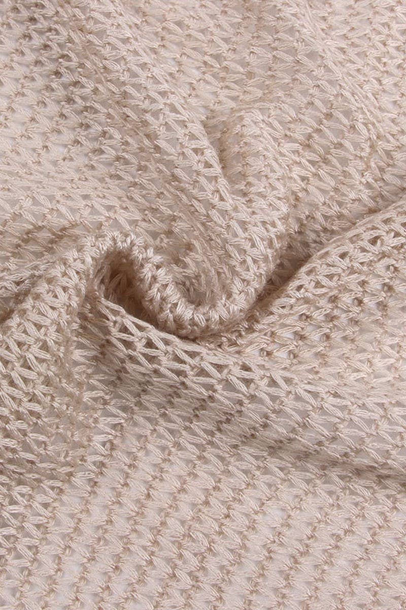 CWSTB0731_SHORT SPLIT BIKINI KNIT SMOCK