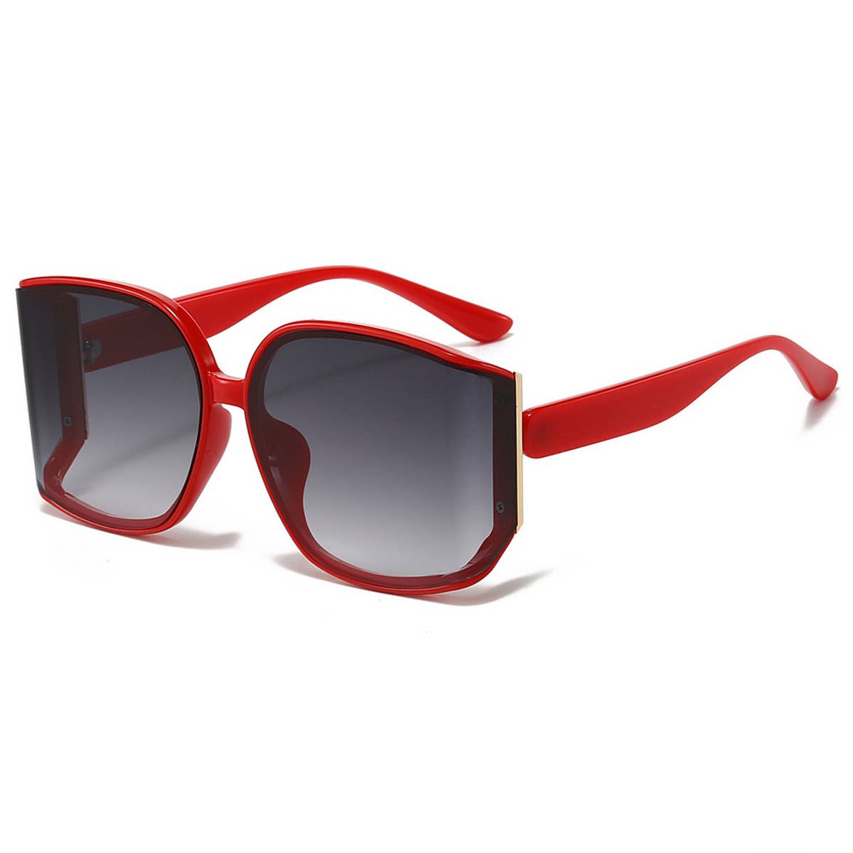 ANTI-UV LARGE FRAME POLYGONAL CURVED SUNGLASSES_CWASG0392