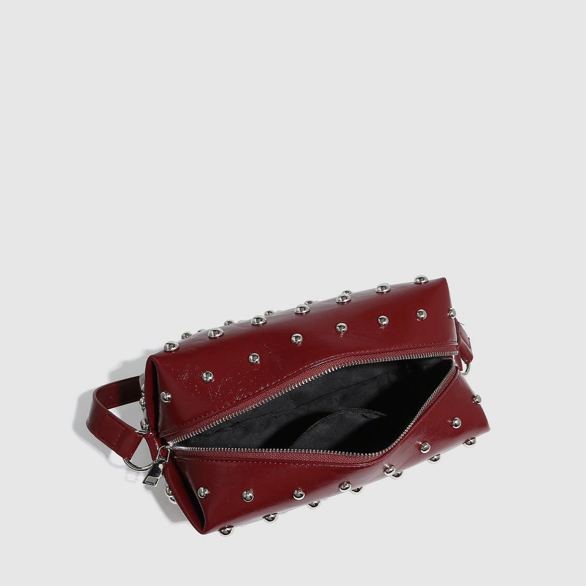 Mushroom Studded Tote & Bowling Shoulder Bag_CWAB5712