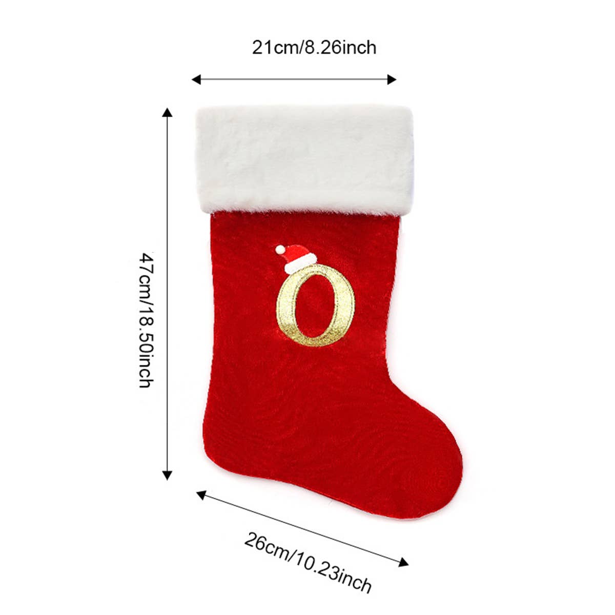 CWMM9401_CHRISTMAS TREE LETTER STOCKING DECORATION CHARM