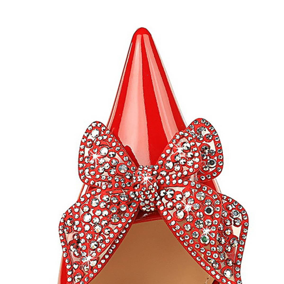 STYLISH RHINESTONE BOW HIGH HEELS_CWSHH0108