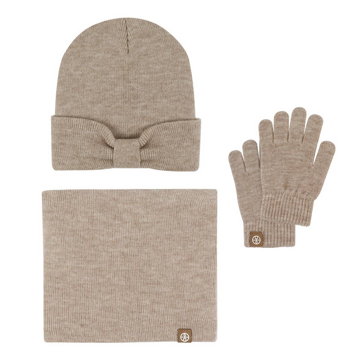 AUTUMN AND WINTER BOW CHILDREN'S THREE-PIECE SUIT_CWMM2780