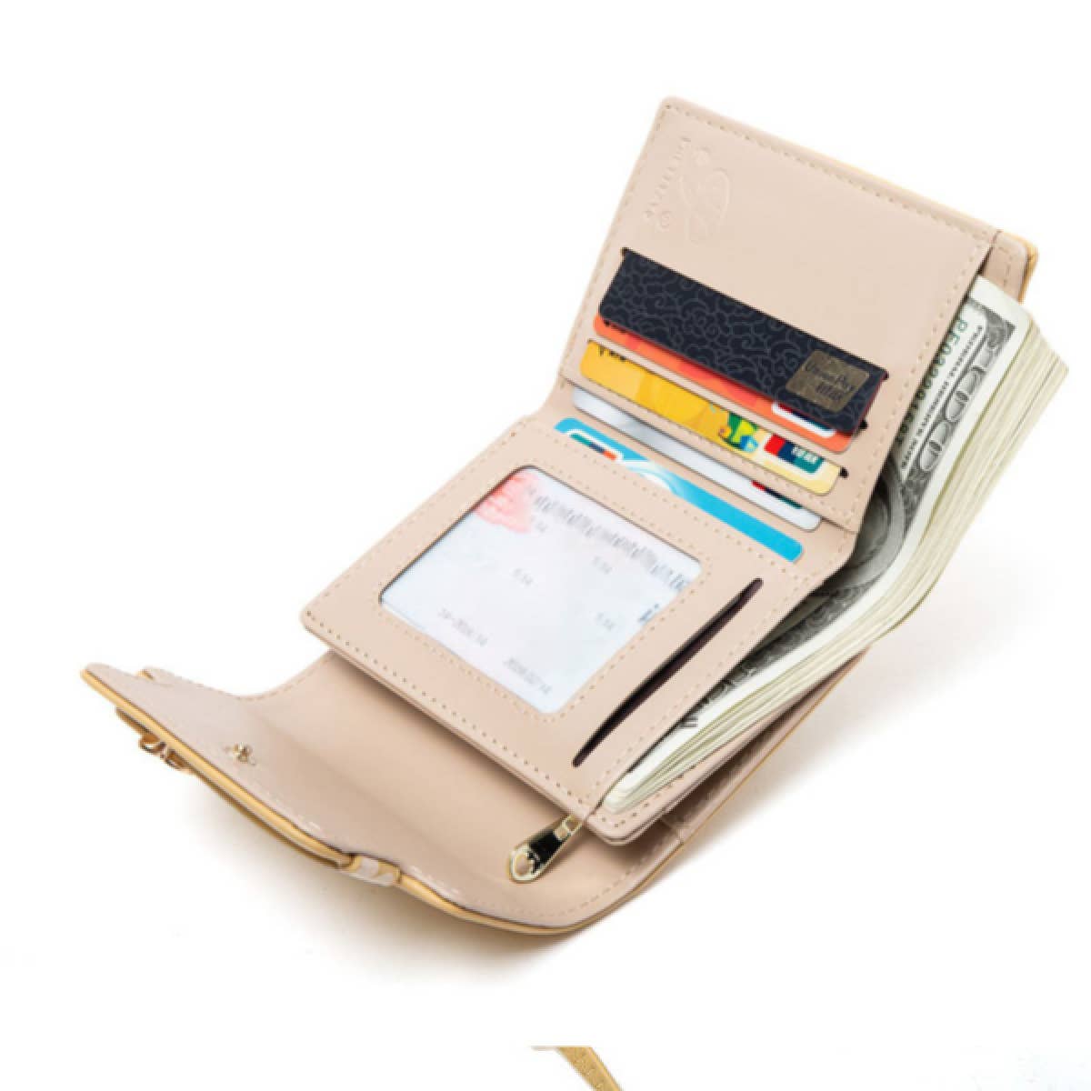 STYLISH SIMPLE FLORAL SHORT WALLET_CWAB2334