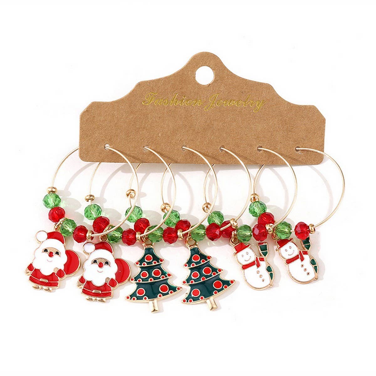 PERSONALIZED SIMPLE CHRISTMAS HOLIDAY EARRINGS_CWAJE1987
