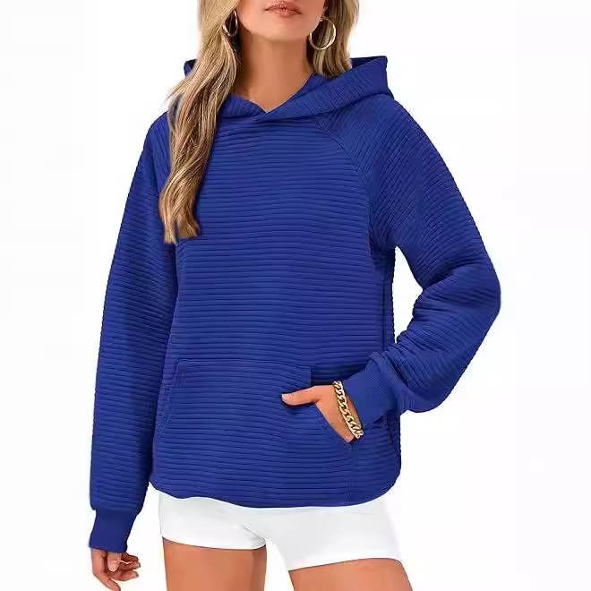 HOODED SPORTS LONG-SLEEVED CASUAL POCKET HOODIE