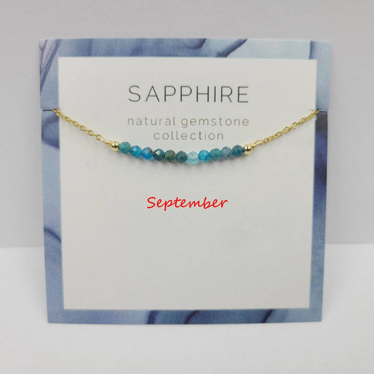 DECEMBER NECKLACE NATURAL STONE LOCK BONE CHAIN