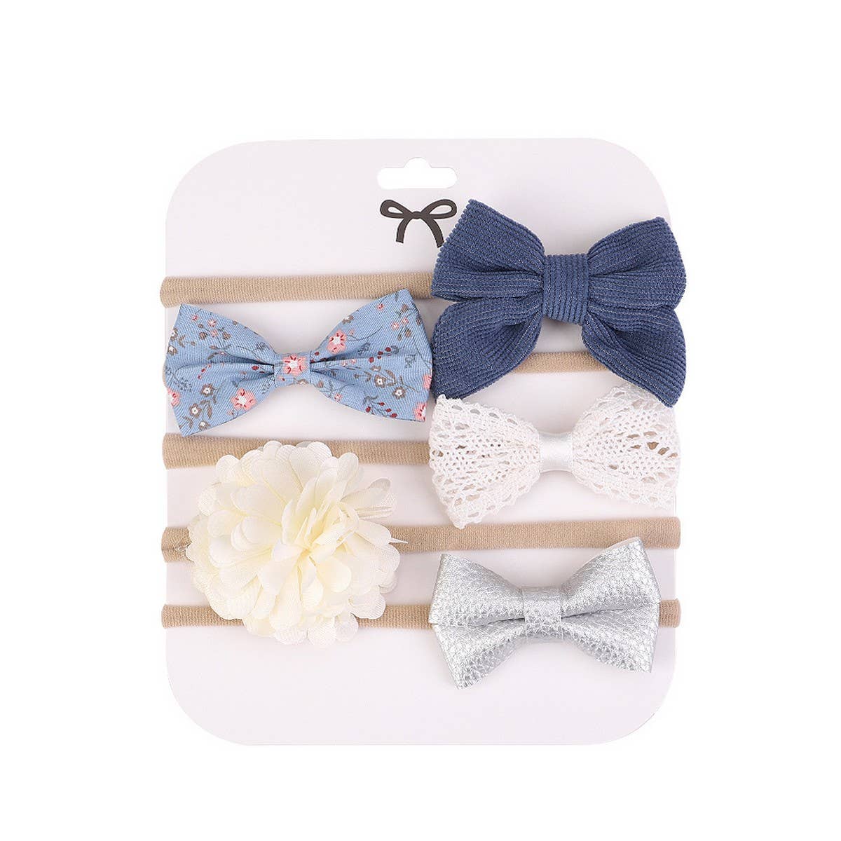 Baby Nylon Headband Set with Soft Bow_CWAHA6725