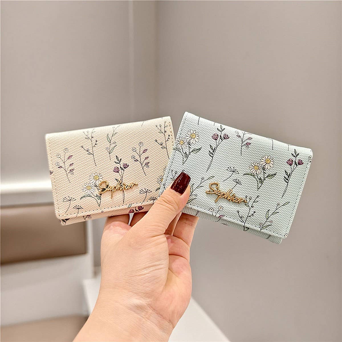 2024 NEW PRINTED FLORAL SHORT MINI WALLET_CWAB2548