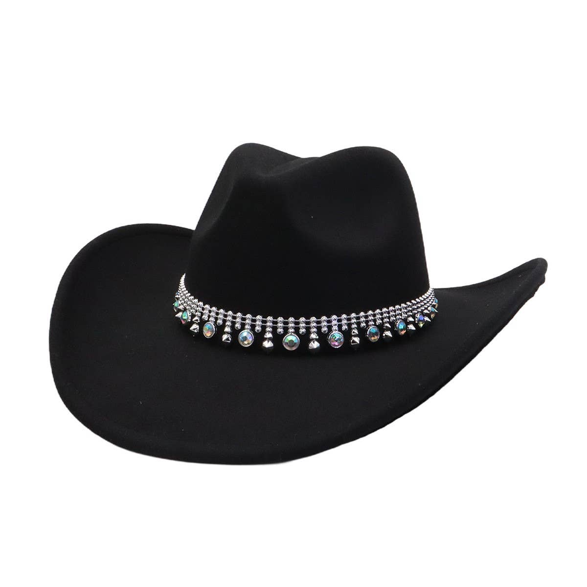 Fall/Winter Western Ethnic Wool Cowboy Fedora_CWAH04477