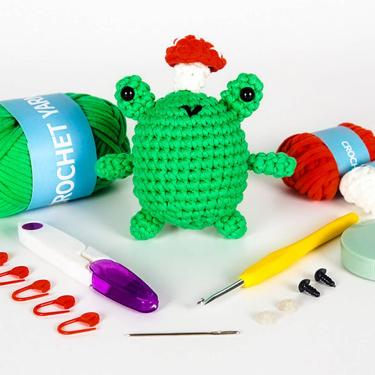 NEW HANDMADE DIY FROG DOLL MATERIAL PACKAGE