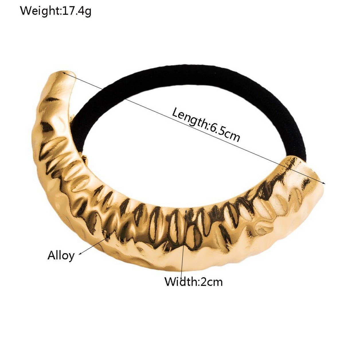 New Minimalist Geometric Metal Ponytail Hair Tie