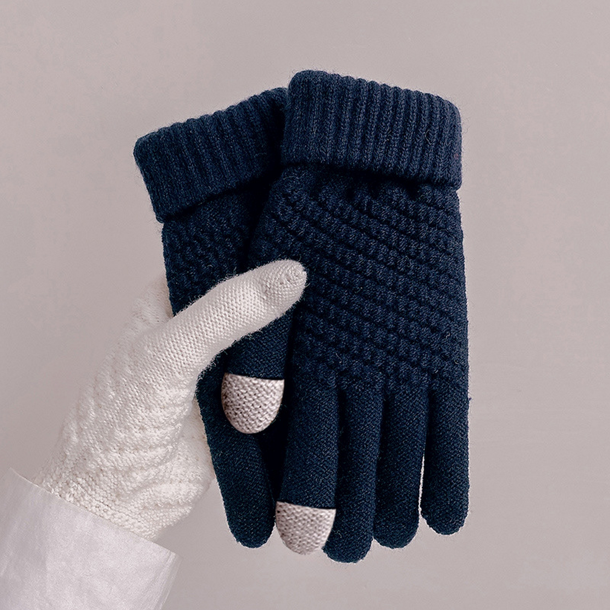 Self-Heating Knit Gloves ? Cute & Warm Design_CWAG0198