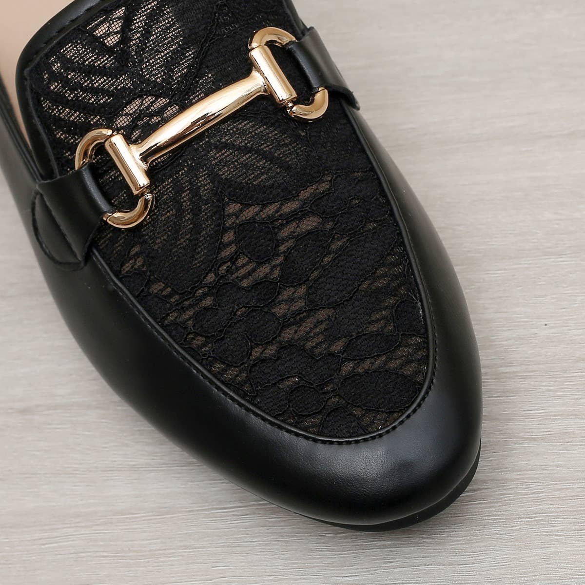 MEDIUM HEEL CASUAL THICK HEEL HALF SLIPPERS MULES