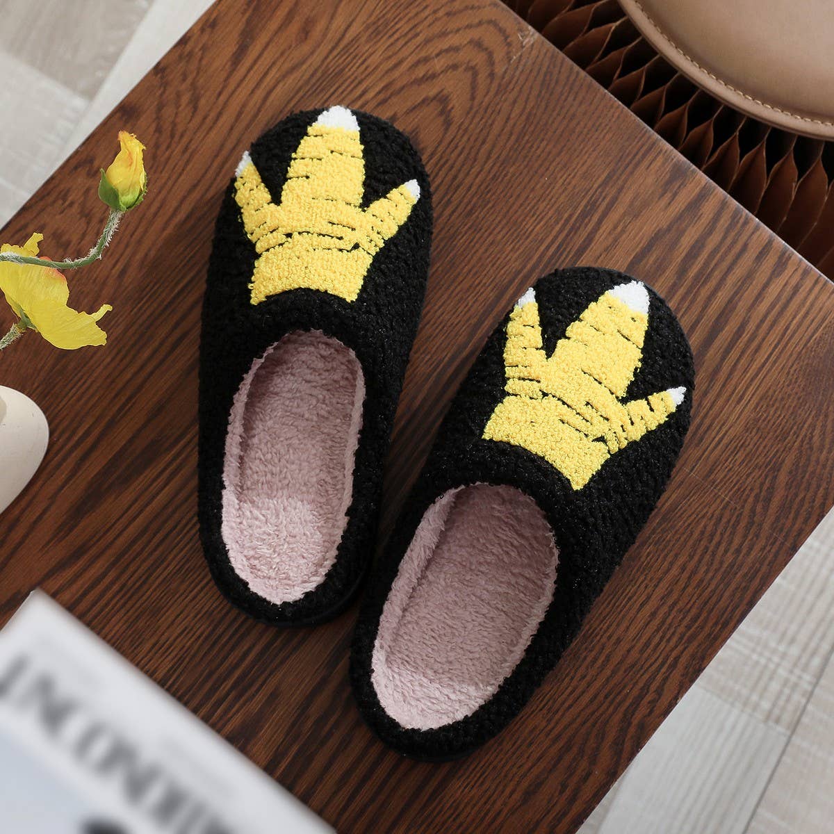 FUNNY CREATIVE OSTRICH SCRATCHING COTTON SLIPPERS