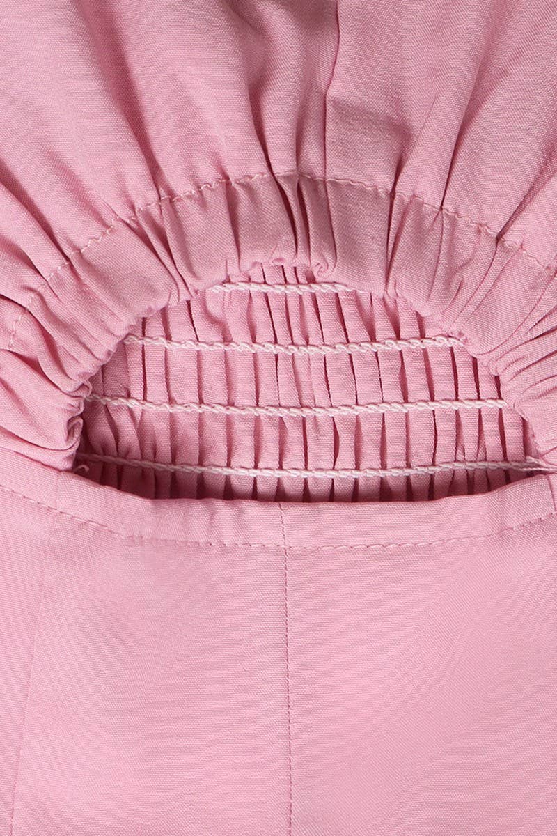 CWDMD2139_CUT-OUT DRESS WITH PRINTED HALTER